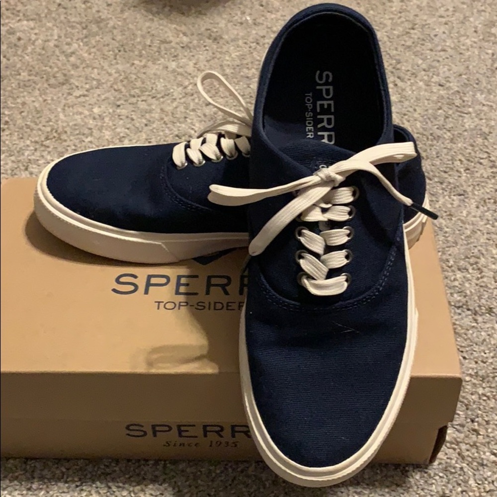 Worn Once Sperry Navy Deck Shoes
